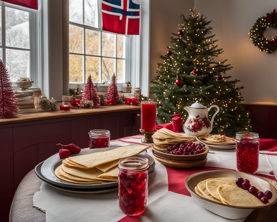 Serving lefse for Norwegian holidays